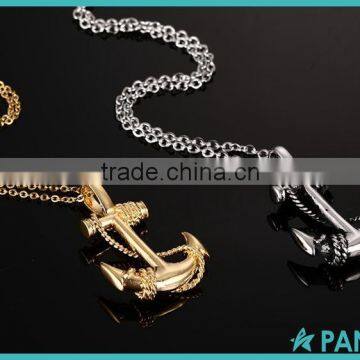 Wholesae 18 K Gold Plated Silver Jewelry 925 Sterling Silver Anchor Pendant