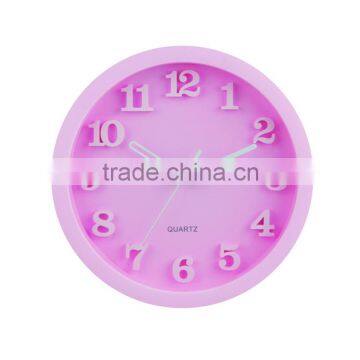 hot sela promotional plastic modern 3D decorative wall clock