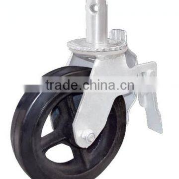 6 Inches Iron Core Hard Rubber Caster With Brake photo-3