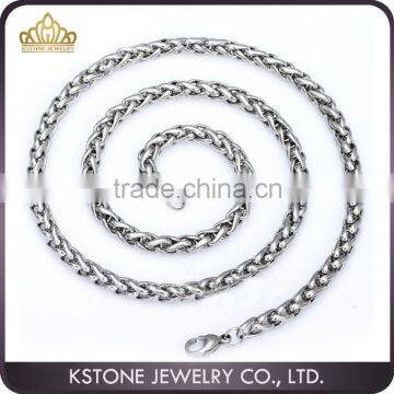 KSTONE 2015 Fashion necklaces, 316L stainless steel rope chain, wholesales stainless steel jewelry