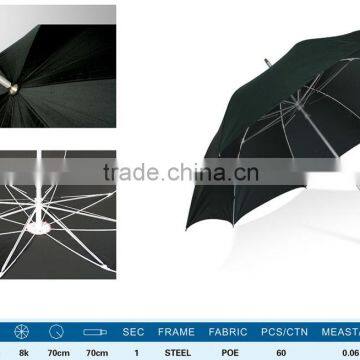8K bright Black straight umbrella,large sun and rain umbrella,Advertising Umbrella