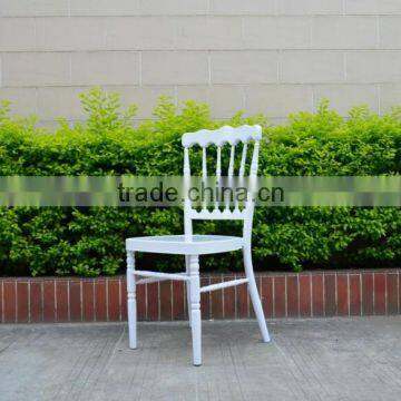 Wholesale Stackable Durable Metal Napoleon Chair, White Aluminum Napoleon Chair