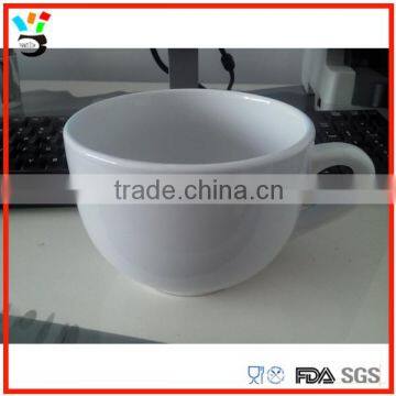 Big Size Available White Ceramic Bowl Cup With Handle