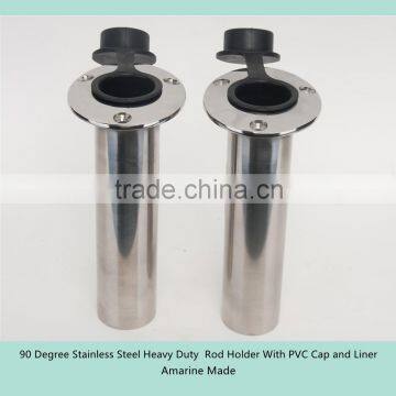 90 Degree Stainless Steel Heavy Duty Rod Holder With PVC Cap and Liner photo-4