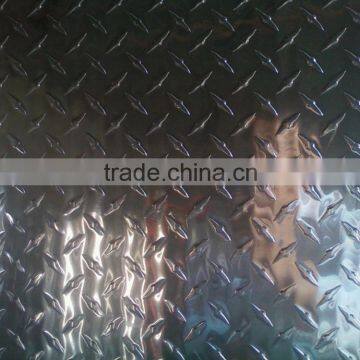 Mirror finish embossed aluminum coil for decoration/tread plate