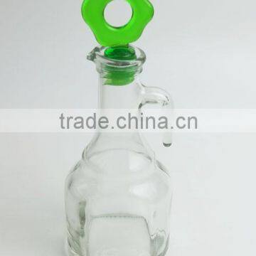 9OZ HOT SALE OIL/VINEGAR GLASS BOTTLE WITH COLOUR TOP