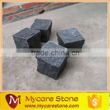 dark Grey granite Cobblestone on Mesh China Mycarestone