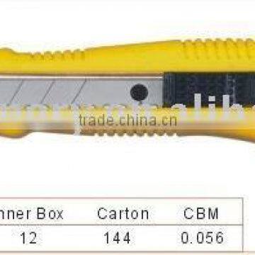 Knife cutter with plastic handle