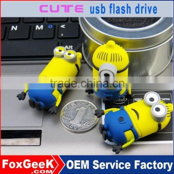 Wholesale usb flash drive 2 gb 1GB 2GB 4GB 8GB 16GB 32GB 64GB 128GB 256GB cartoon character usb flash drive