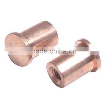 OEM domed head and flat head copper contact rivet