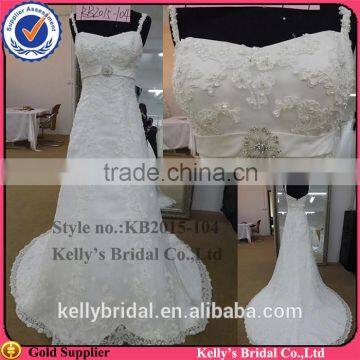 new arrival strap make of high quality lace and import beading red and black wedding dresses