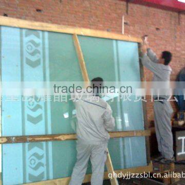 3-19mm acid etched decorative glass