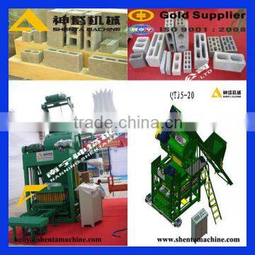 QTJ4-18 automatic concrete brick making machines in uganda