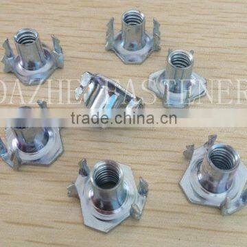 DIN 1624 T nuts with 4 prongs