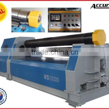 W12-20*6000 CNC Touch Screen Hydraulic Plate Sheet Rolling Bendr Machine with PLC