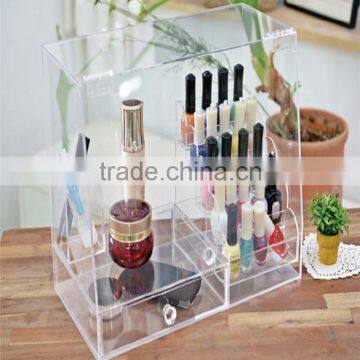 New fashion clear acrylic makeup organizer with dividers