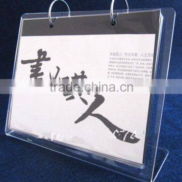 High Quality Clear Acrylic L Shape Calendar Dislay Holder With Photo Frame Wholesale photo-5