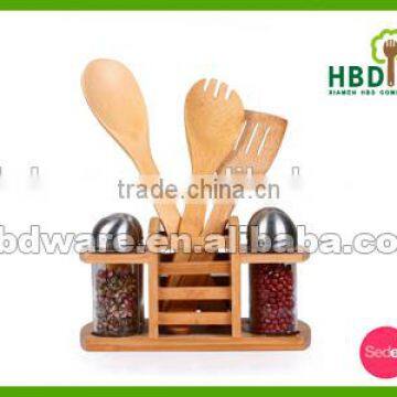 2016 Best Selling Premium Custom Made Glass Bottle Spice Rack Set,salt and Pepper Shakers photo-6