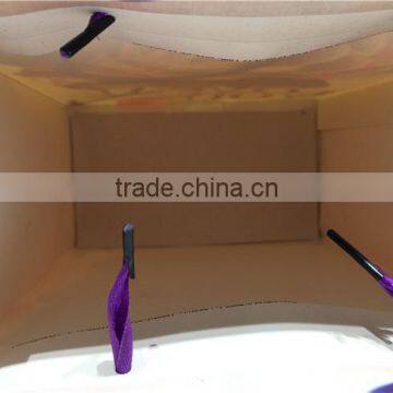 The Most Popular Design Gift Paper Bag With Ribbon Handles photo-6