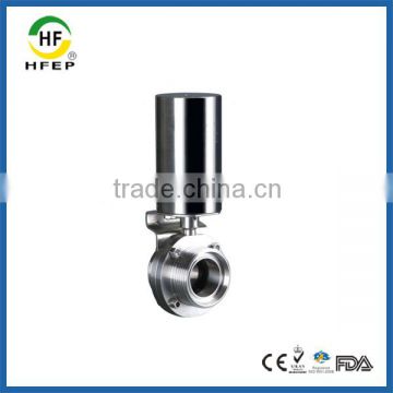 HF1B011 DN50 Pneumatic Stainless Steel Sanitary Butterfly Valve