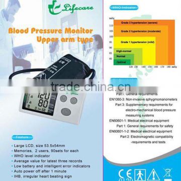 CE approved digital upper arm Blood pressure meter