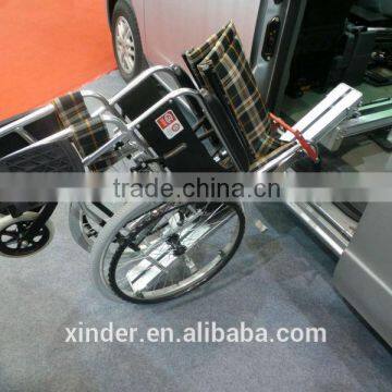 Wheelchair easy loader for foldable wheelchair used for van