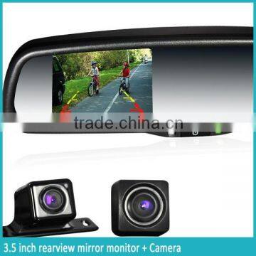 3.5inch Rearview Mirror Auto Dimming High Brightness Bluetooth Handfree Car Kit