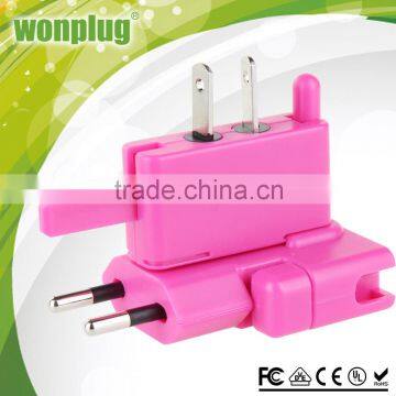 Well made good quality Sophia travel adapter with AU/UK/EU/US/Schuko/South Africa plugs