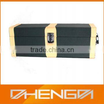 Best Sell factory customized empty leather wine box (ZDS-F389)