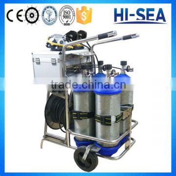 9L 4pcs Cylinders Trolley Mounted Mobile Long Tube Air Supplying Respirator