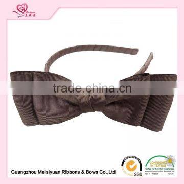 Custom Grosgrain Ribbon Bow Headband For Young Girls On Celebration