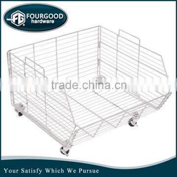 factory outlets wire basket with wheels