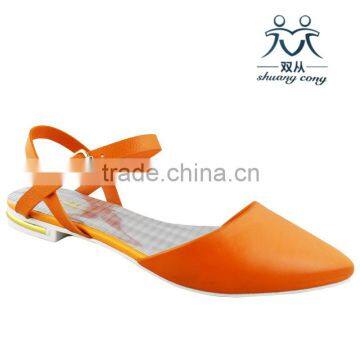 ladies fashion shoes latest women flat plastic sandals 2016 woman pointed shoes