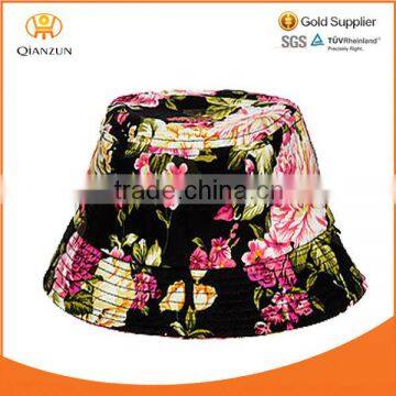 sun protection short brim bucket hat print pattern bucket hat plain cotton floral print bucket hat