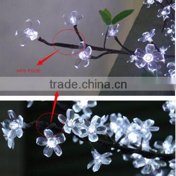 Outdoor Decoration White Light Cherry Blossom Artificial Natural Trunk Led Lighted Cherry Trees