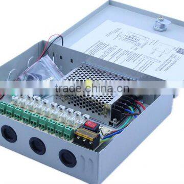 Factory Proce CE Approved 12V 5A CCTV Power Supply 4channels