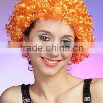 Sell football fans support wig, colorful cheap party wigs