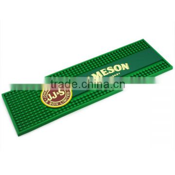 factory eco-friendly rubber soft pvc bar mat with logos