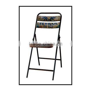 Painted Industrial Folding Chair