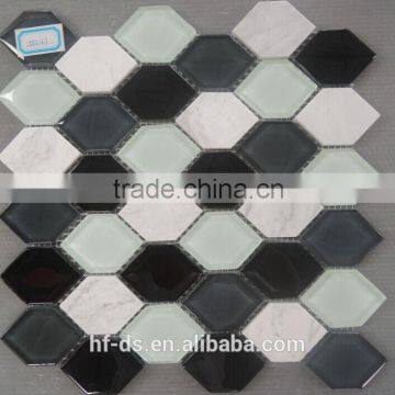 marble mixed glass mosaic