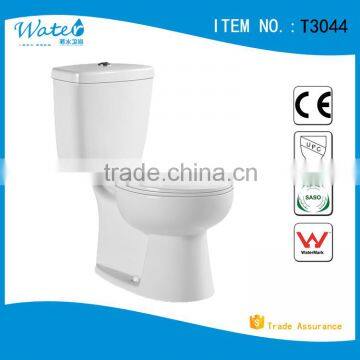 T3044 Ceramic elongated two piece toilet bowl