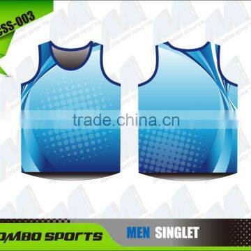 Custom sublimation training singlet