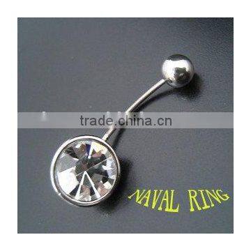 fashion crystal body piercing ring navel slave rings jewelry wholesale