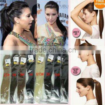 NEW ARRIVIAL SYNTHETIC HAIRPIECES 8144 - WAVY PONYTAILS - NATURAL CURLY PONYTAILS - HAIRDO STYLE PONYTAILS