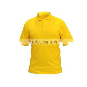 Gold color Custom made polo shirts for men 2016