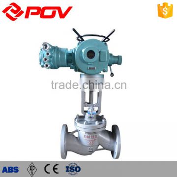 DN40 electric flanged bellow seal globe valve