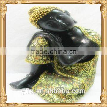 Resin Sitting and Closing Eyes Hindu God Craft for Home Decoration