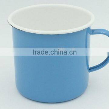 2016 New Blue Color Drinkware Wholesale Custom Enamel Mugs photo-3