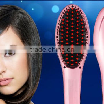 Steam negative ion magic fabric hair comb straightener Automatic Styling Spray LCD