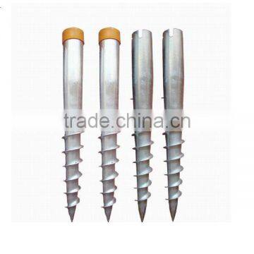 Hot Dipped Galvanized U Type Ground Screw Anchor Produced By Hetian Factory